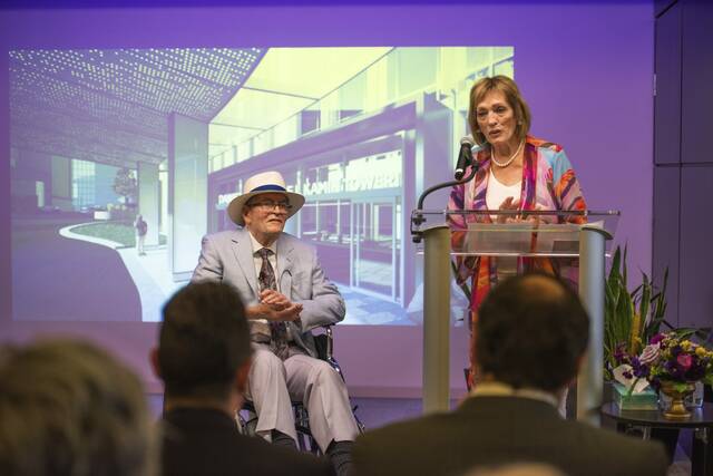 TribLIVE's tweet card. Philanthropists Daniel G. and Carole L. Kamin on Tuesday continued their recent giving spree by announcing $65 million toward UPMC’s Presbyterian hospital tower and medical research. The research...