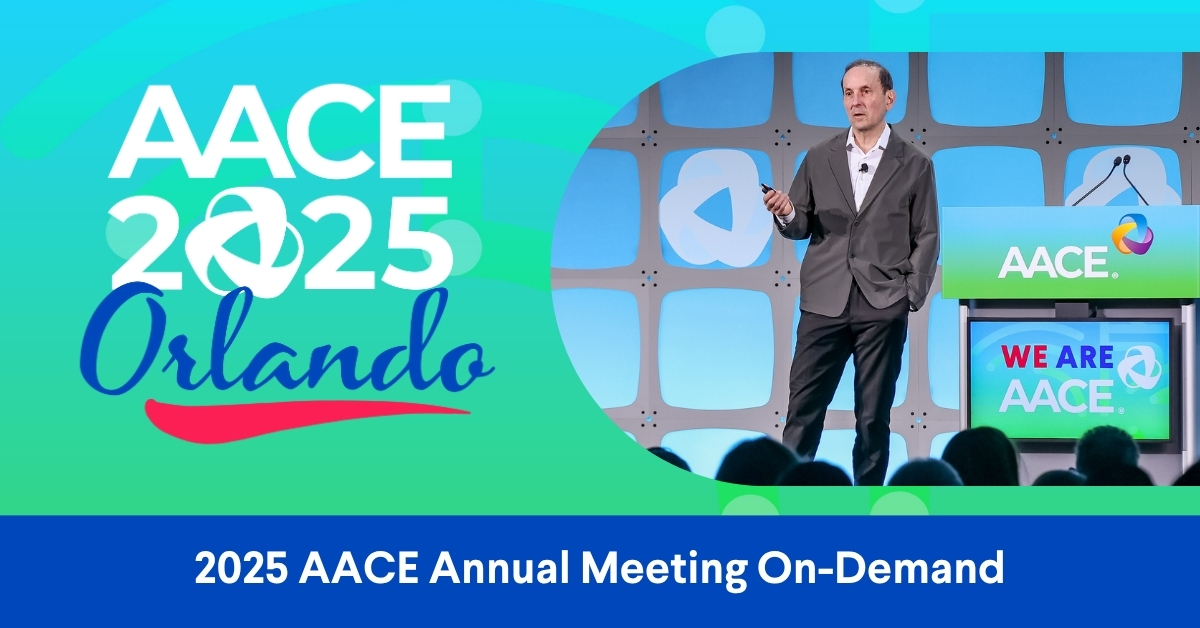TheAACE's tweet card. Didn't make it to the AACE 2025 Annual Meeting? You can access all the invaluable insights and groundbreaking discoveries with our on-demand session recordings. Gain newfound knowledge to improve...