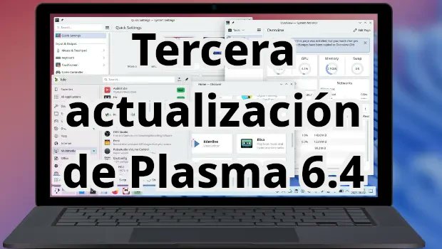 KDE_Blog's tweet card. Ya tenemos entre nosotros la tercera actualización de Plasma 6.4 con la que se resuelven problemas menores pero importantes. ¡KDE Rocks!