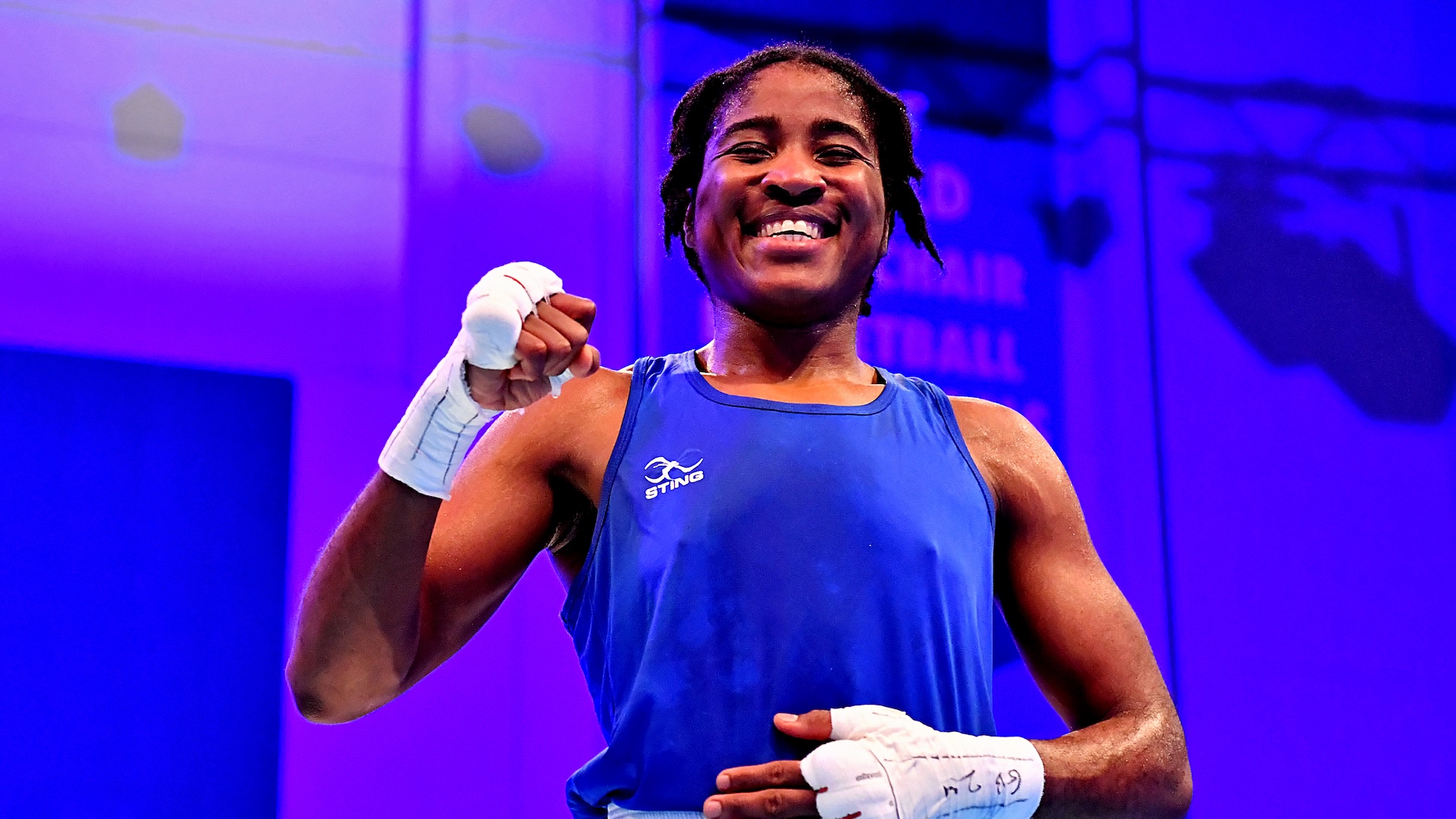 IsabellaMcrae's tweet card. Boxer Cindy Ngamba was the first person ever to win an Olympic medal for the refugee team. She speaks to the Big Issue about her journey.
