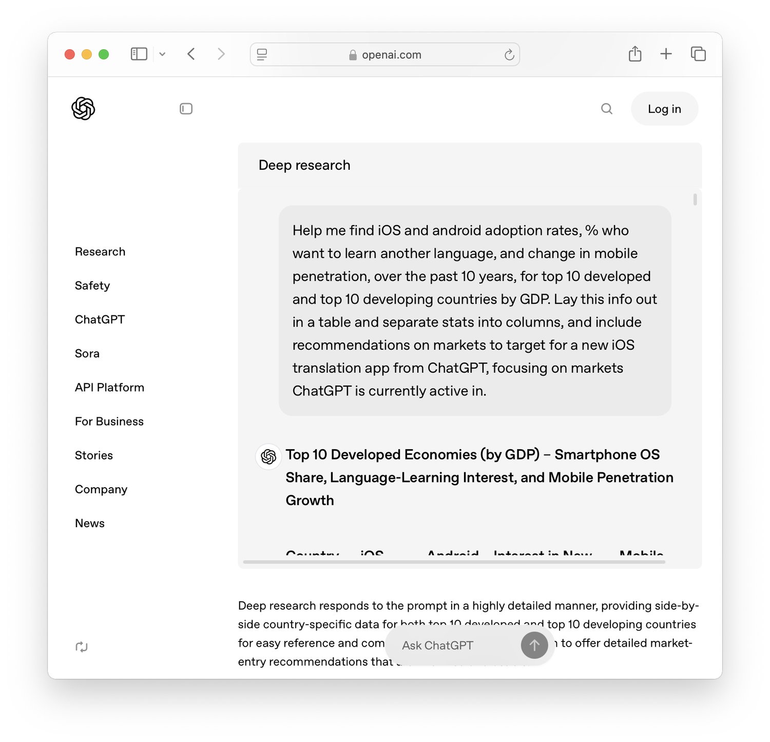 TheTerryThomas's tweet card. OpenAI’s Deep Research is built for me, and I can’t use it. It’s another amazing demo, until it breaks. But it breaks in really interesting ways.