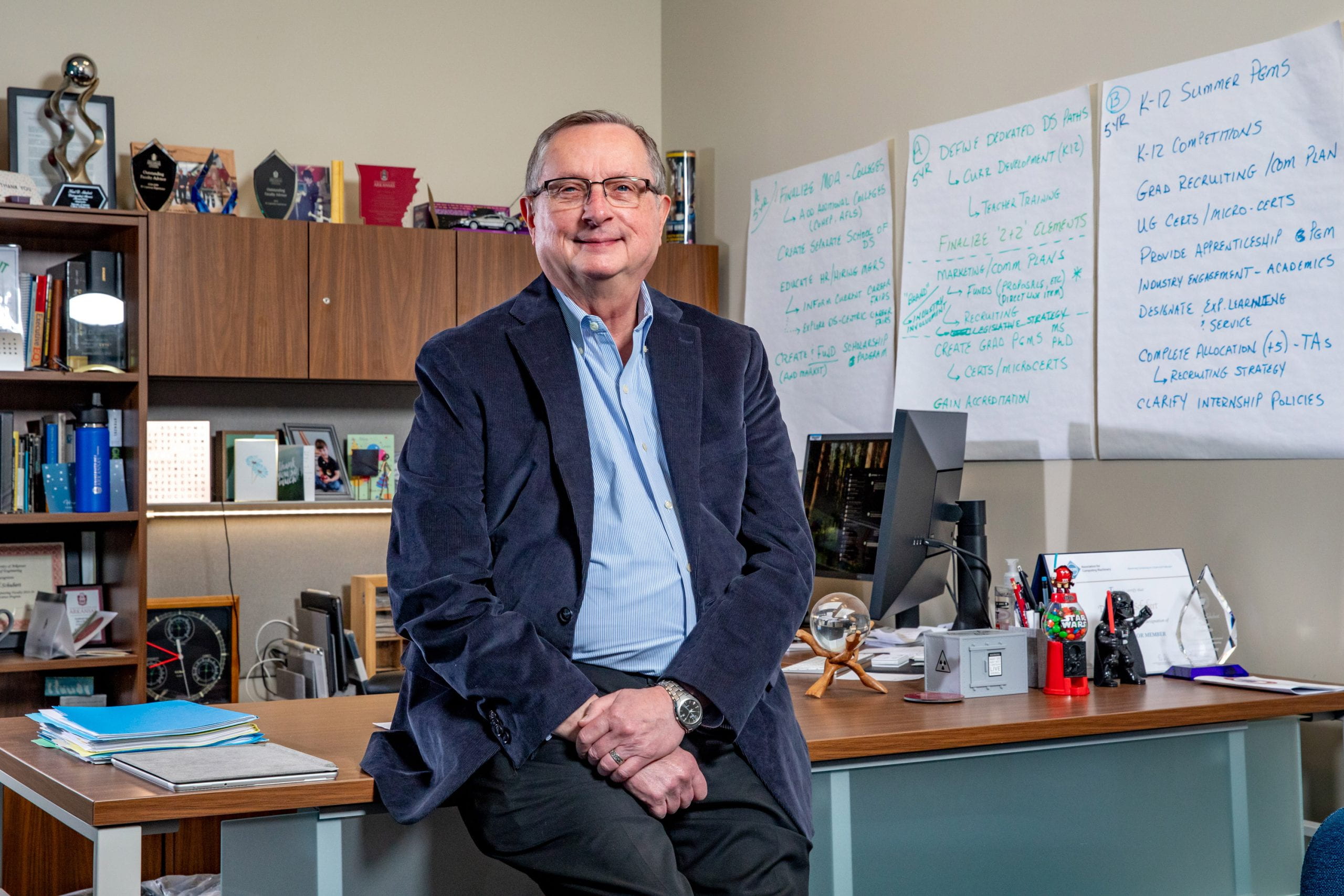 UArkResearch's tweet card. The award comes from the Arkansas Department of Higher Education to improve coordination between two- and four-year colleges to meet industry needs.