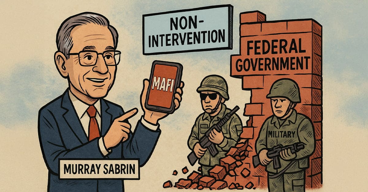 OutLoudNews's tweet card. The National Security Hour with Col. Mike and Dr. Mike – We explore why non-intervention is essential for America’s economy and foreign policy with Libertarian expert Murray Sabrin. We discuss how...