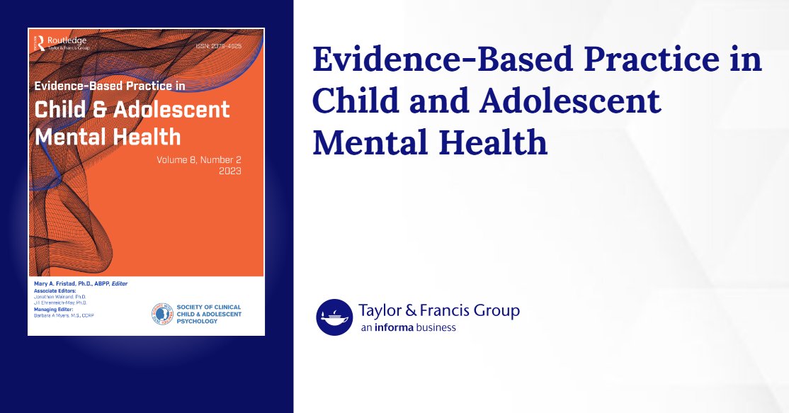 ChronisAndrea's tweet card. Published in Evidence-Based Practice in Child and Adolescent Mental Health (Vol. 10, No. 2, 2025)