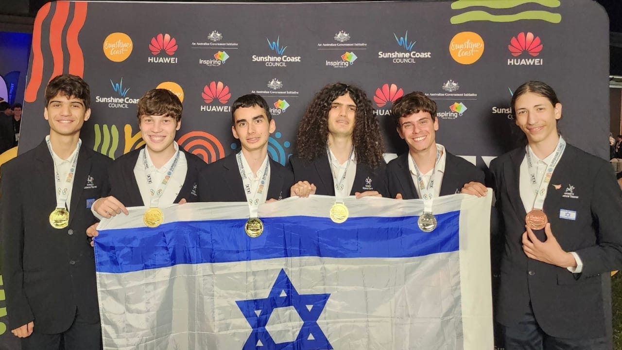 RabbiWolpe's tweet card. This marks a historic milestone for the Israeli mathematics team at the 66th IMO, an event founded in 1959. The Israeli contingent competed against 639 students, demonstrating unprecedented success.