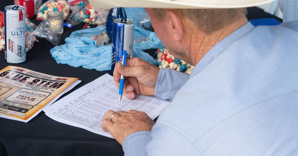 FarmTalkNews's tweet card. The Bluestem Special cattle auction was hosted July 2 at the historic Mullendore Cross Bell Ranch in northeast Oklahoma. In-person crowds and online participants bid on over 25,000 head of