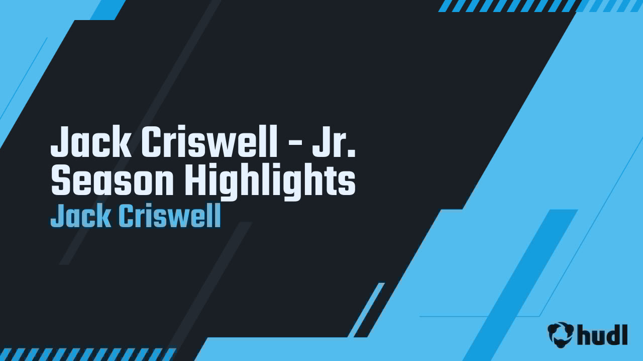 CriswellJack3's tweet card. Jack Criswell - Jr. Season Highlights