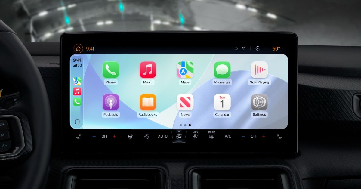 9to5mac's tweet card. Apple has changed up the wallpaper collection on CarPlay in iOS 26 beta 4. Several new options have been added....