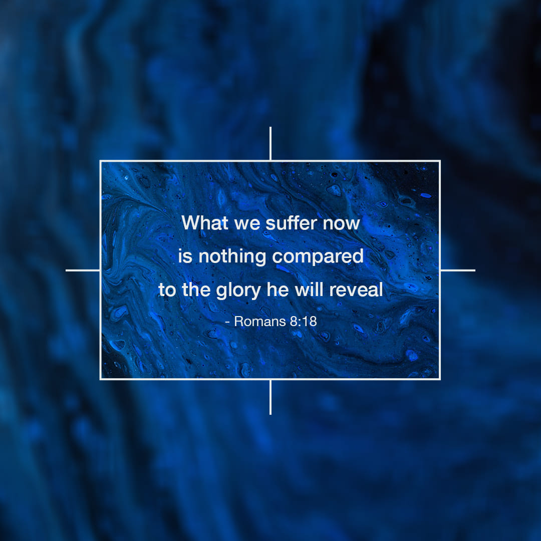 IamEddieOkila's tweet card. I consider that our present sufferings are not worth comparing with the glory that will be revealed in us.