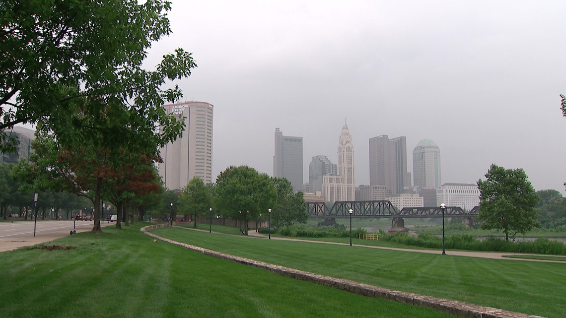 10TV's tweet card. Central Ohio counties face an Air Quality Alert as ozone levels rise due to high pressure and sunny conditions.
