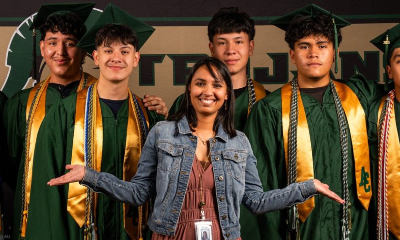 The74's tweet card. Gayathri Ramkumar is one of 22 semifinalists for Colorado's 2026 Teacher of the Year award.