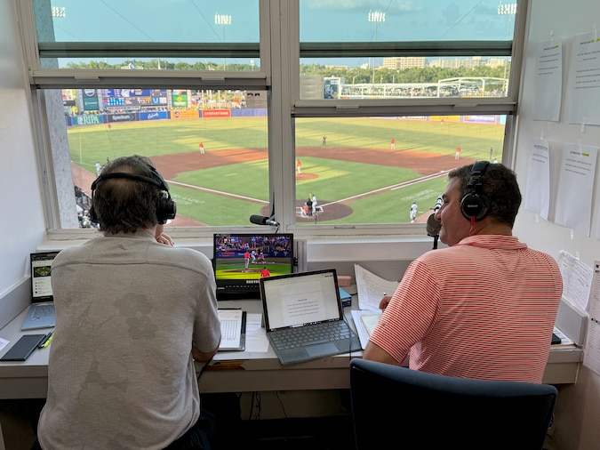 AllBannerSports's tweet card. Manfra joined fellow broadcaster Brett Hollander this past weekend for two games against the Rays