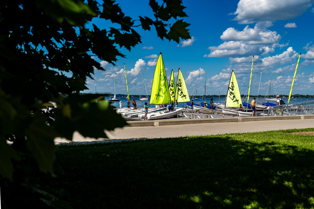 UWMadison's tweet card. Summer is the perfect time to get out and get moving on the University of Wisconsin–Madison campus. In July, everywhere you looked you could see people cycling, kayaking, sailing and playing basket...