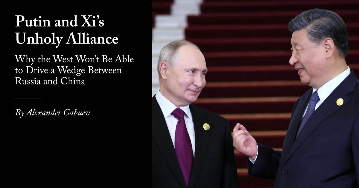 AlexGabuev's tweet card. Why the West won’t be able to drive a wedge between Russia and China.