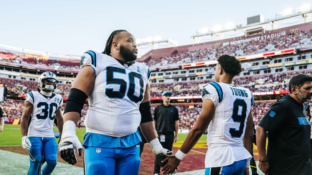 Panthers's tweet card. Robert Hunt feels hope building around the city of Charlotte this offseason, and he says this Carolina Panthers team is built to deliver.