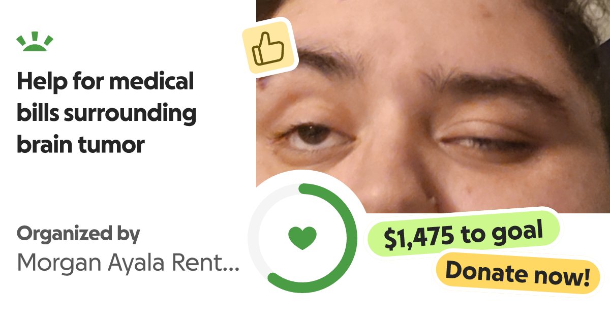 starrkoiii's tweet card. At the end of May, I was rushed to the ER after a seizure- anothe… Morgan Ayala Renteria needs your support for Help for medical bills surrounding brain tumor