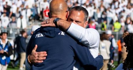 LAlenstein's tweet card. James Franklin walked into his Monday press conference in 2023 following a loss to Michigan that ended Penn State’s chance at a College Football Playoff appearance. Offensive coordinator Mike Yurcich