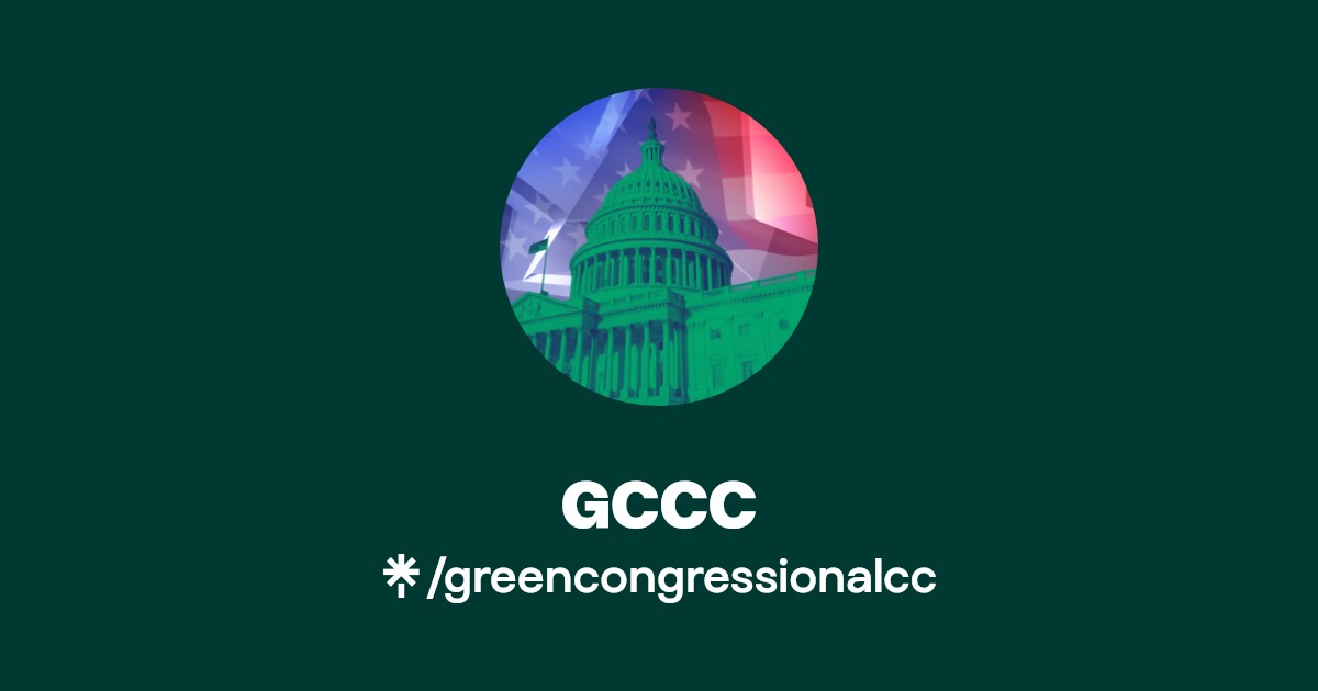 GreenParty_GCCC's tweet card. We are committed to creating a grassroots movement that reflects the people.