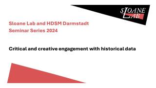 UCLDH's tweet card. Sloane Lab and HDSM Darmstadt are pleased to welcome Gethin Rees, Lead Curator in Digital Mapping at the British Library.