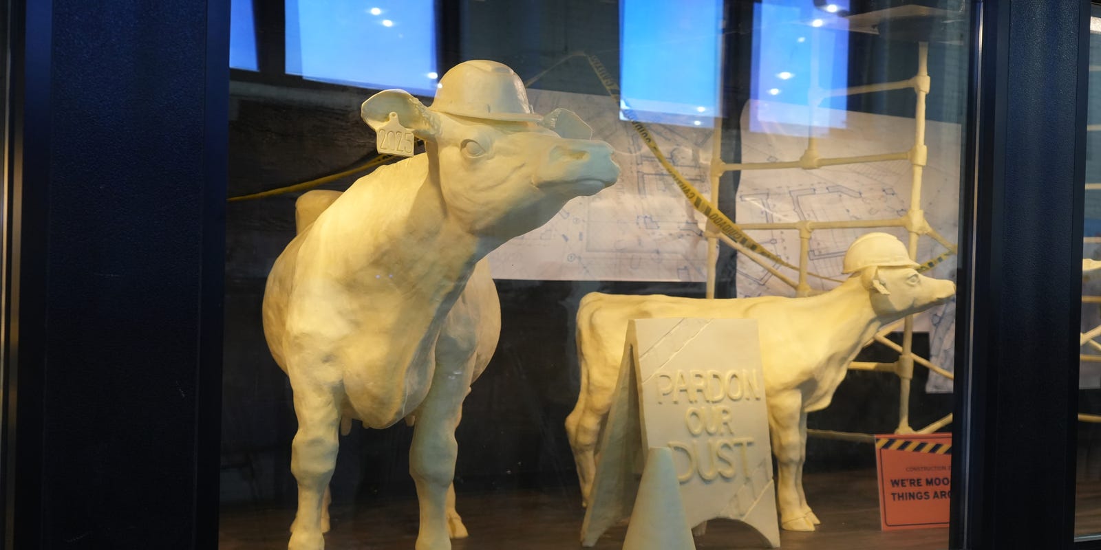 DispatchAlerts's tweet card. The butter cow is a 122-year-old tradition that started as a butter-sculpting contest in the early 1900s. Here's what to expect in 2025.