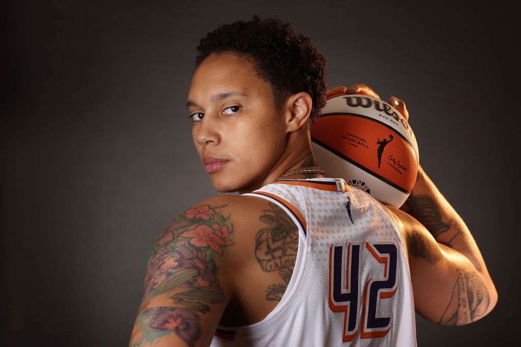 blackenterprise's tweet card. Brittney Griner talked with Cam Newton about her year in a Russian penal colony, where she was stripped, starved, and degraded.