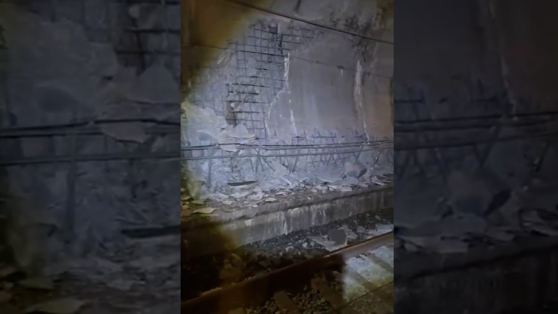 Rafaelgomezgon4's tweet card. Nueva chapuza en la alta velocidad ferroviaria. El túnel del Valle de Abdalajís (Málaga) por el que circula el AVE ha sufrido desprendimientos en la bóveda y fugas de agua que...