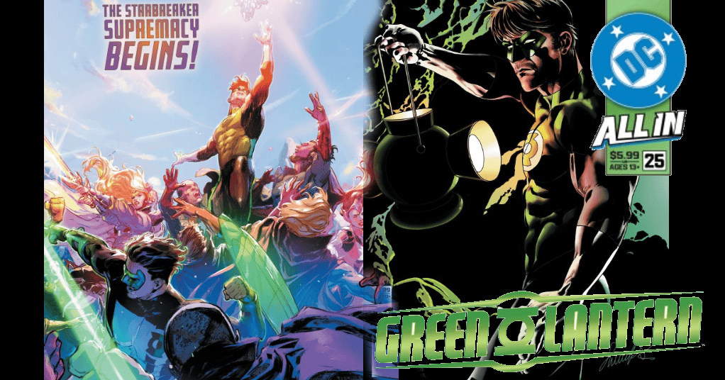 ComicWatchHQ's tweet card. The Green Lantern Corps makes a mad dash to Gemworld in Green Lantern #25 on shelves & digital platforms on July 23, 2025, from @spacekicker @Xermanico & @DCOfficial
