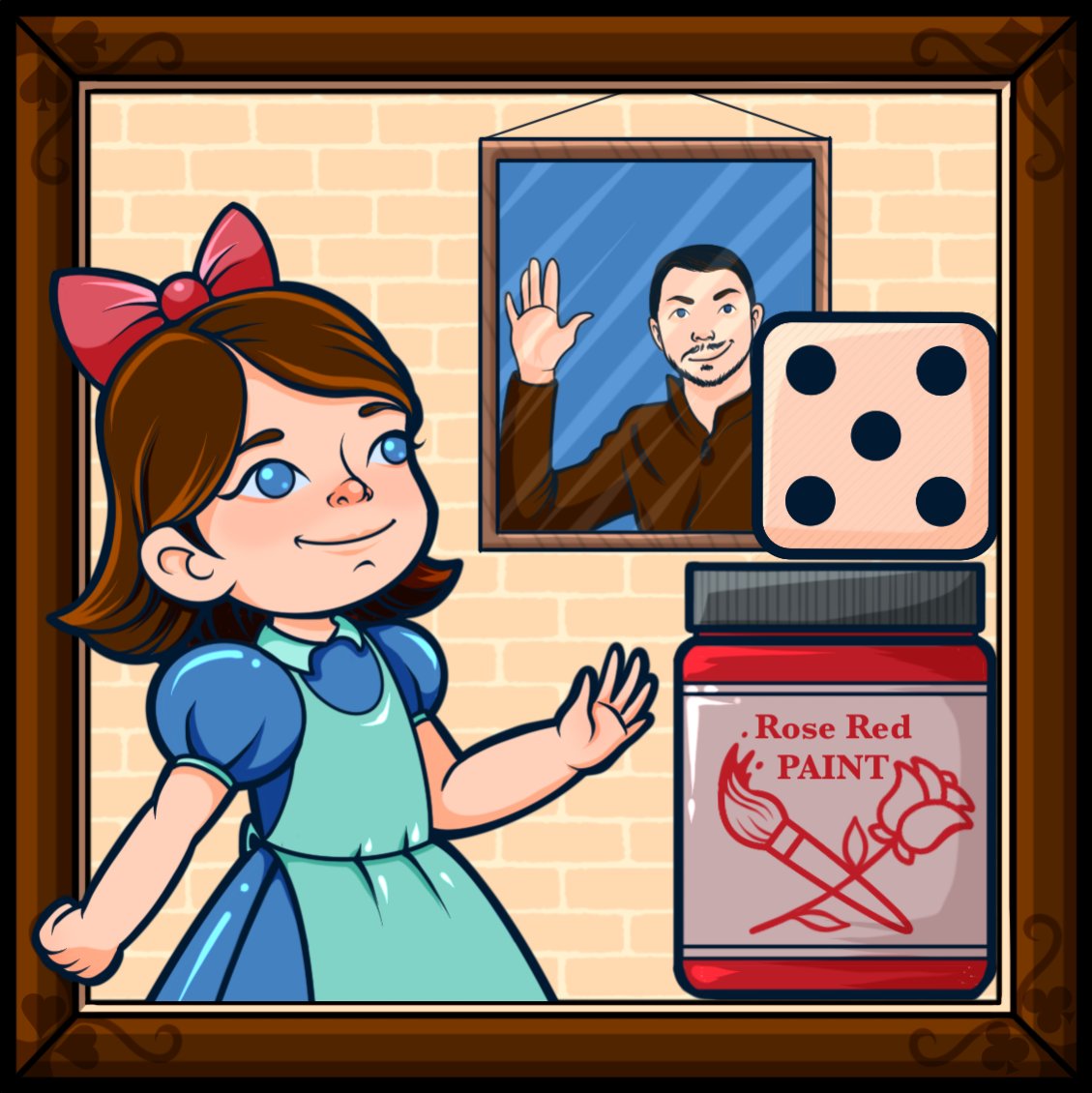 struhy_xd's tweet card. Puzzle platformer for a tiny Alice! Play in your browser