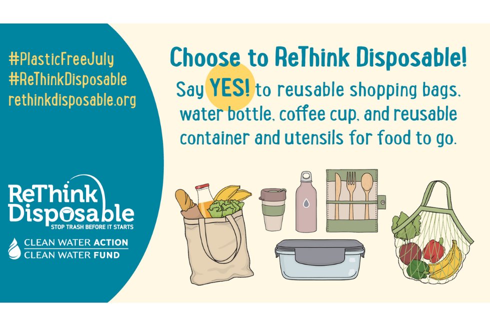 cleanh2oaction's tweet card. Each year we collaborate with our reuse partners to highlight our work reducing single use plastic foodware from our waste streams. Why? Well, we know that 50% of all plastic ever produced has been...