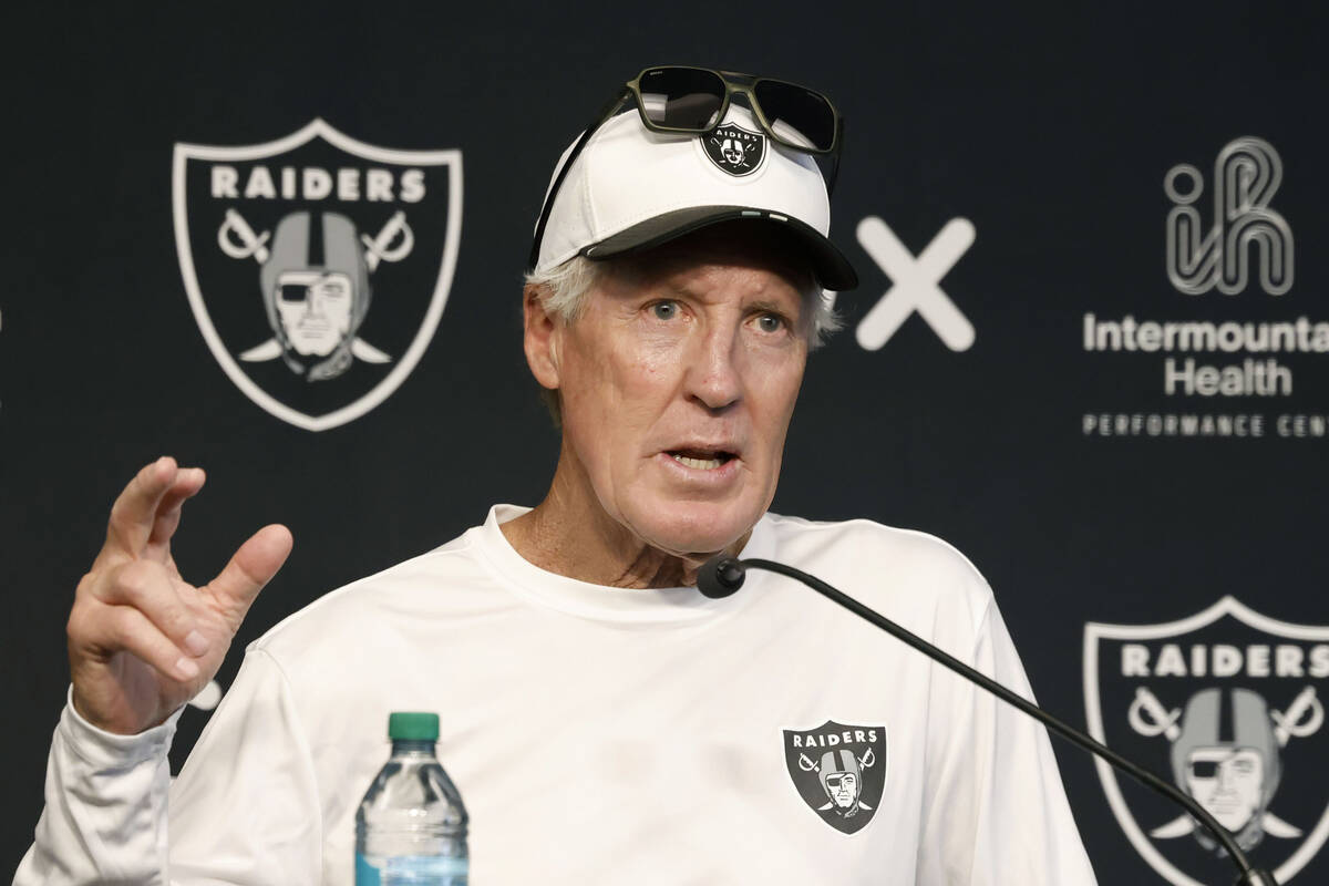 reviewjournal's tweet card. Raiders coach Pete Carroll doesn’t care about the team’s record last season. He believes this group can win a lot of games right away.