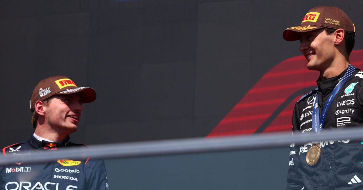 FastestPitStop's tweet card. Former McLaren driver David Coulthard has questioned why George Russell is yet to sign with Mercedes as Max Verstappen rumours continue.