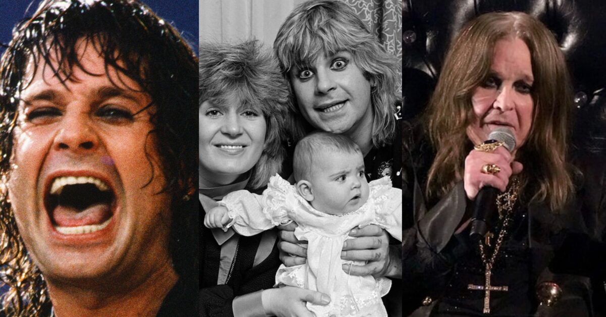 extratv's tweet card. We're looking back at Ozzy Osbourne's life and career in photos.