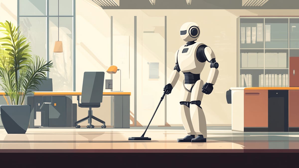 mp_lew's tweet card. Demand is rising for AI-powered robots that can clean offices or roll around moving items from one part of a building to another, allowing businesses to save on labor costs. But the upfront costs of...
