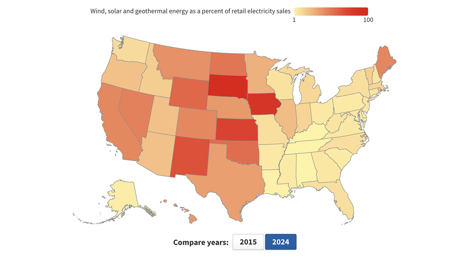 EnvAm's tweet card. Renewables are on the rise across America. America produces more than three times as much power from solar, wind and geothermal sources as we did 10 years ago – enough to power more than 71.5 million...