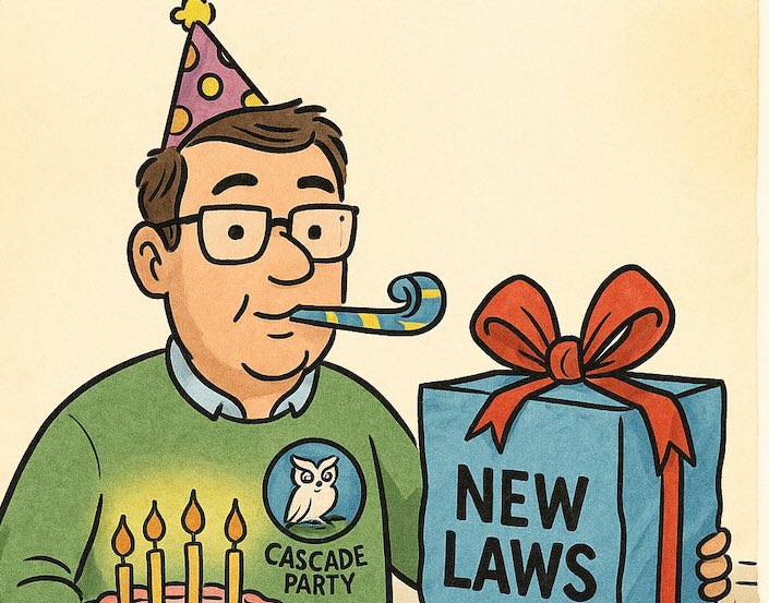 CascadeParty's tweet card. THE SUMMIT — State of Washington gives birthday surprises.