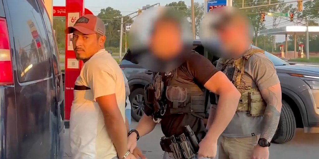 MDGOP's tweet card. Two illegal immigrants with violent criminal backgrounds apprehended in Indiana by federal authorities amid a reported 700% spike in assaults against immigration agents.