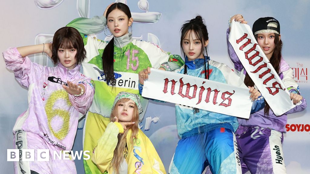 BBCNewsAsia's tweet card. In a dispute involving band NewJeans, the government said celebrities were not entitled to the same rights as workers.
