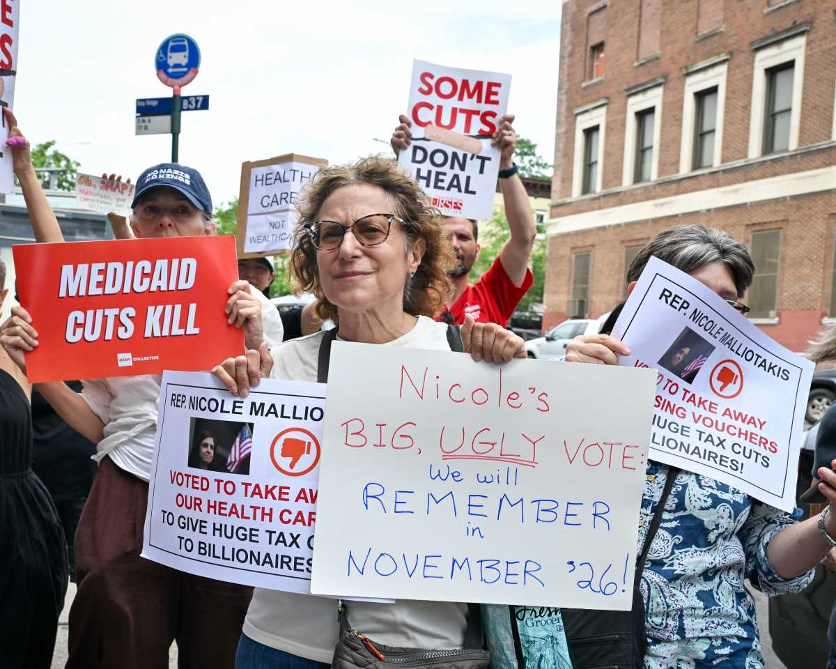 GHMansfield's tweet card. Days after President Donald Trump signed the "Big Beautiful Bill" into law, a coalition of advocacy and political action groups rallied alongside 1199SEIU