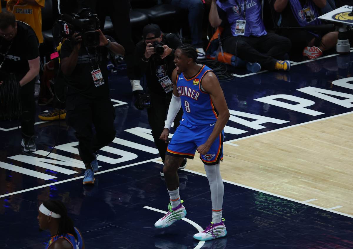 jackfrank_jjf's tweet card. Jalen Williams has been tremendous in three straight NBA Finals games. His strong play has the Thunder one win away from a title.