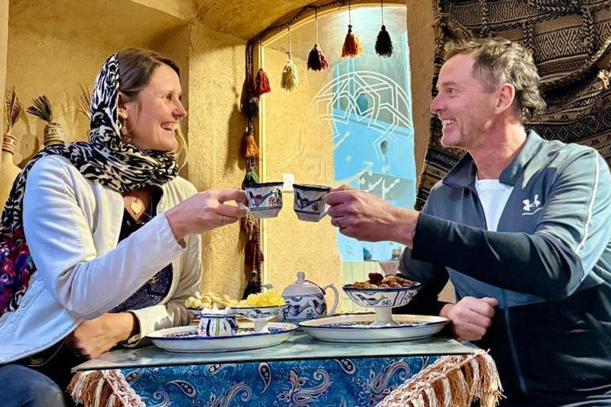 alexander_wpb's tweet card. Lindsay and Craig Foreman’s family feared they were being held in Iran’s Evin prison when it was bombed by Israel