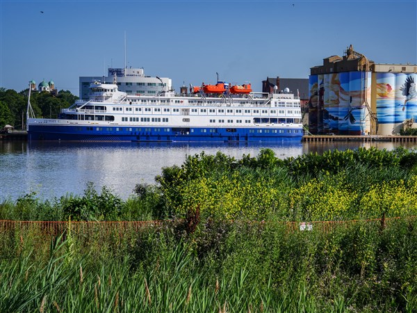 toledonews's tweet card. A cruise ship belonging to Victory Cruise Lines will make its third visit to Toledo on Wednesday after its sister ship made its Toledo debut on Monday, a ...