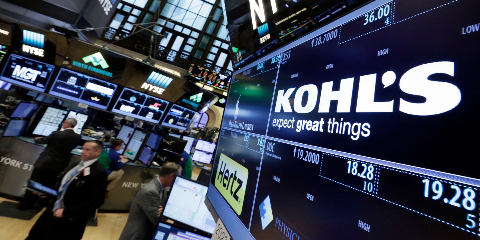 journalsentinel's tweet card. Kohl's stock closed at about $10.42 per share on July 21. When the market opened on July 22, the retailer's stock opened at $19.53 per share.