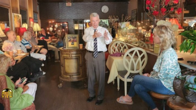 HudsonCoView's tweet card. Jersey City mayoral candidate Jim McGreevey & 4 of his running mates hosted a small business roundtable at Box Cafe in the Heights yesterday.