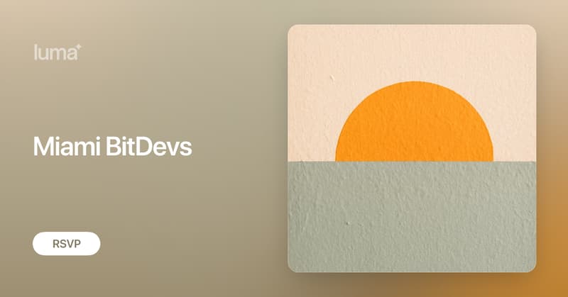 MiamiBitDevs's tweet card. Miami Bitcoin Developers is a meetup group meeting monthly to discuss bitcoin development topics in a socratic seminar format. Socratic seminars are…