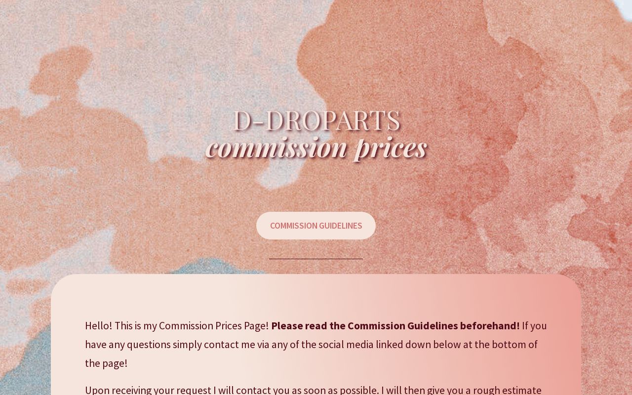 ddroparts's tweet card. A guide to help you request a commission from DDroparts.