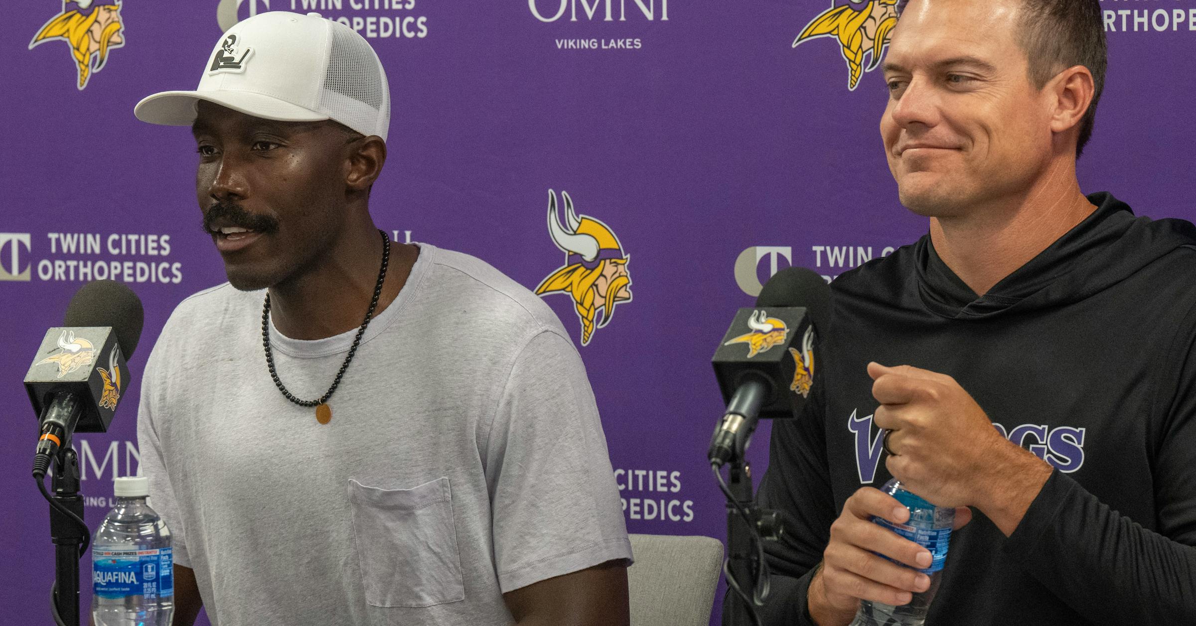 StribSports's tweet card. Minnesota Vikings head coach Kevin O'Connell and Kwesi Adofo-Mensah provided updates on injured players, the status of Jordan Addison's case with the NFL and QB J.J. McCarthy's summer progress.