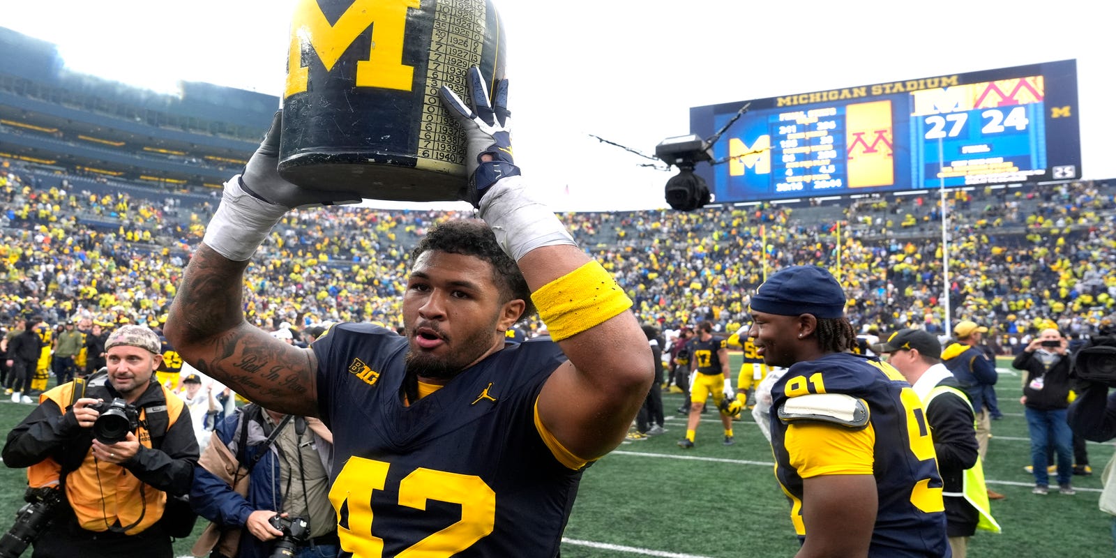 RealTonyGarcia's tweet card. Sherrone Moore's Michigan football team will report to camp at the end of July. Here's a look at players to watch at some positions.