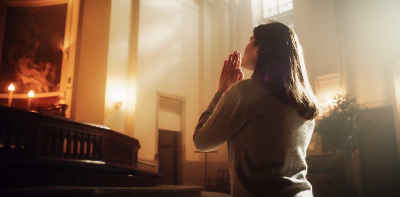 ConversationCA's tweet card. Religion has been on the decline in Canada for years. Understanding how religion is viewed in society can help explain why.