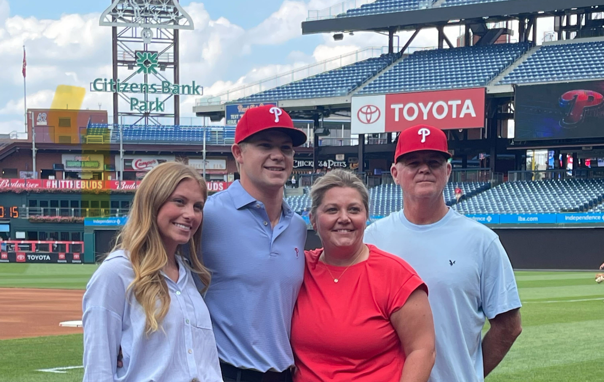 PhiladelphiaSN's tweet card. On Tuesday afternoon, the Philadelphia Phillies announced that they have come to an agreement with their 1st overall pick of the 2025 MLB Draft. Right-handed