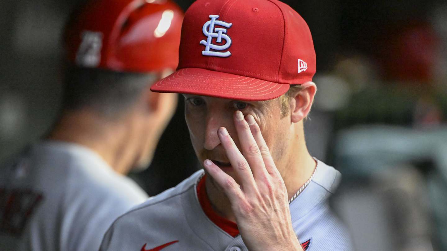 CardsNation247's tweet card. The Cardinals are prioritizing Erick Fedde's trade value over the development of a young starter.